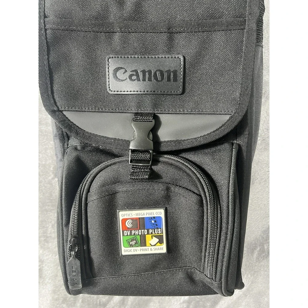 Canon DV Photo Plus Camera Bag Leeds Black Canvas Padded Shoulder Strap 3800-70